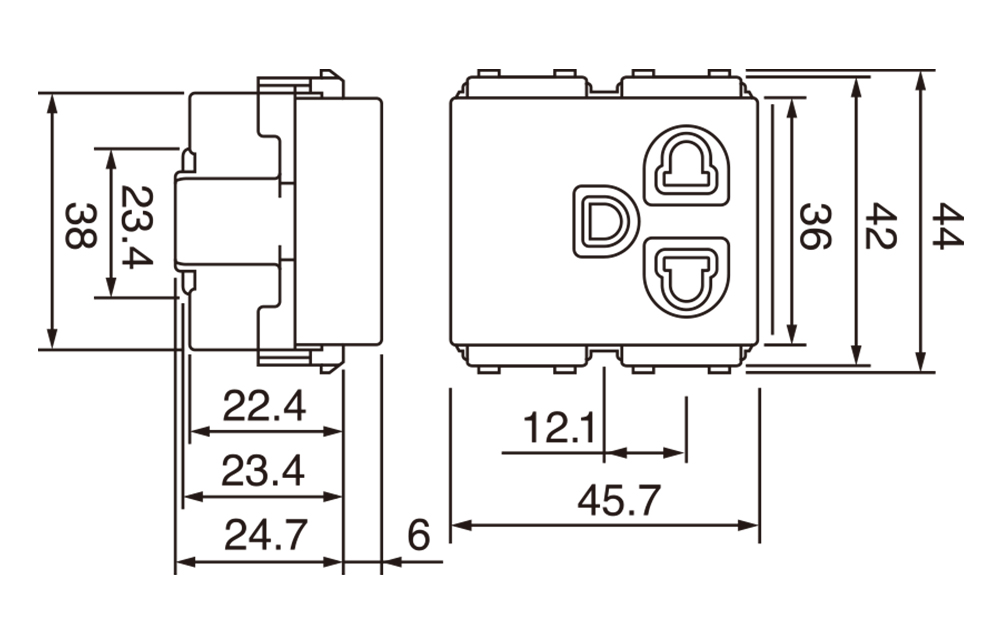 Panasonic FullWide - Ổ Cắm Đơn Có Màn Che Và Dây Nối Đất - Màu Trắng | WEV1181SW